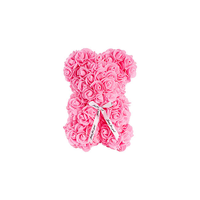 Rose Bear Tiffany Pink (25cmH)