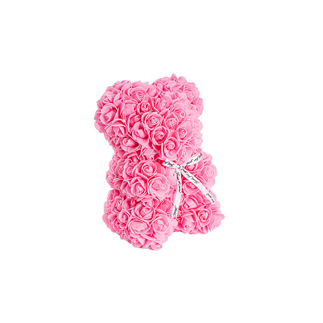 Rose Bear Tiffany Pink (25cmH)