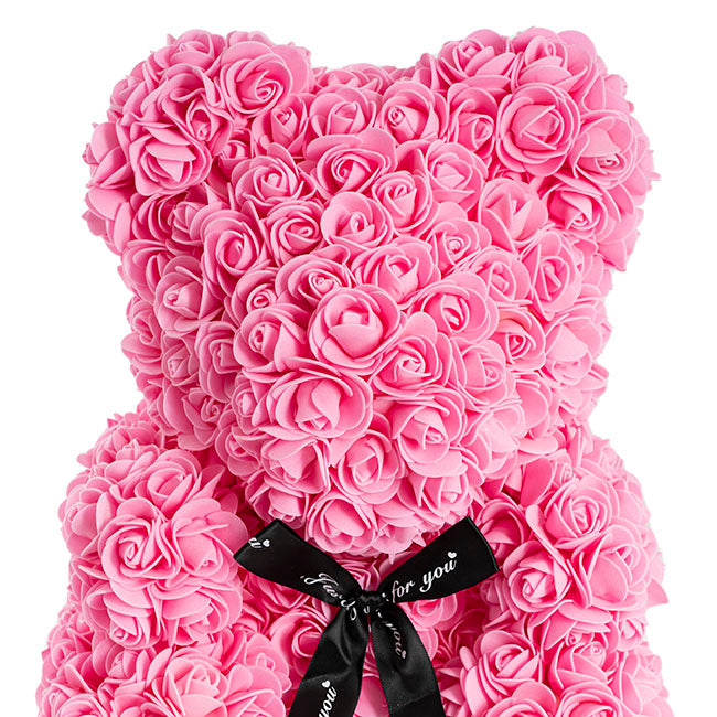 Rose Bear Tiffany Large Pink (35cmH)