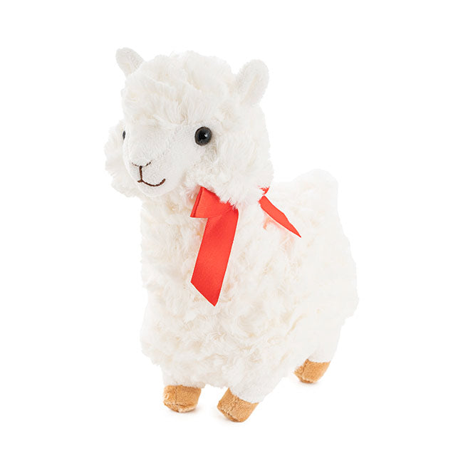 Fuzzy Wuzzy Plush Llama White (24cmHT)