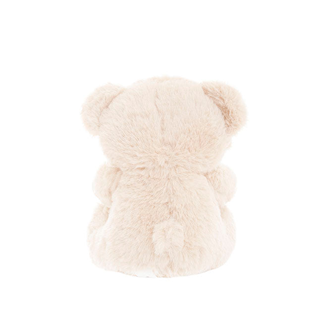 Alec Bear with Bow White (19cmST)