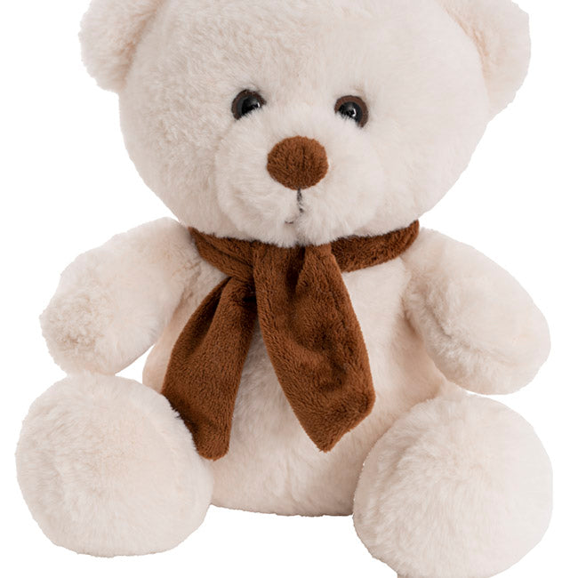 Tobby Bear With Scarf White (20cmST)