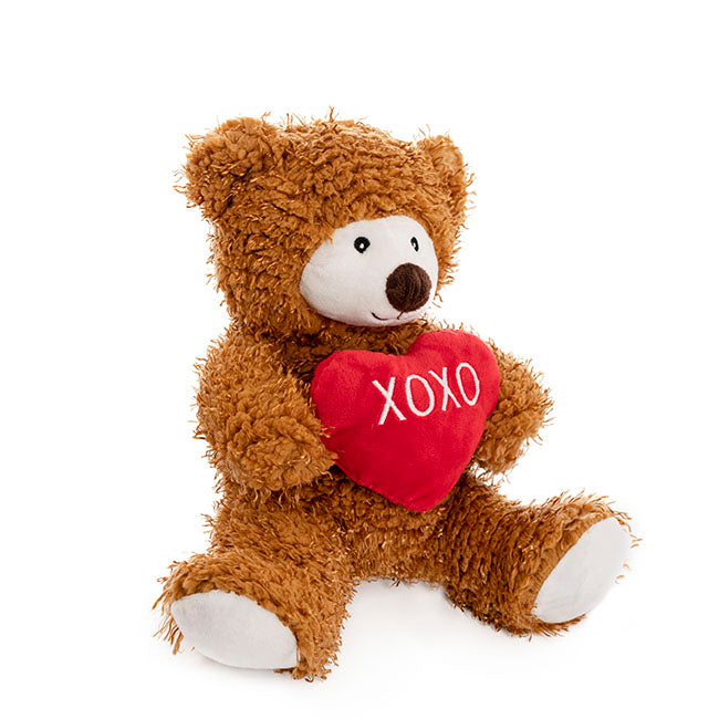 Birmingham Bear With Xoxo Heart Brown (28cmST)