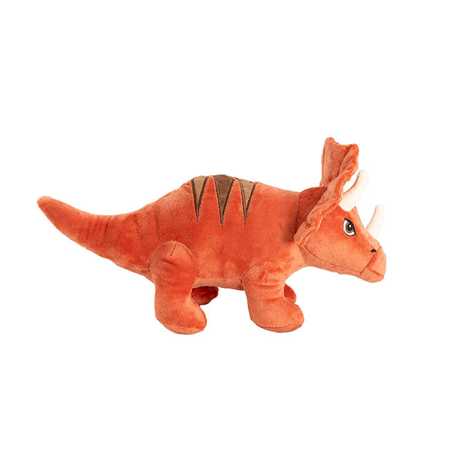 Tank Triceratops Dinosaur Plush Toy Orange (20cmHT)