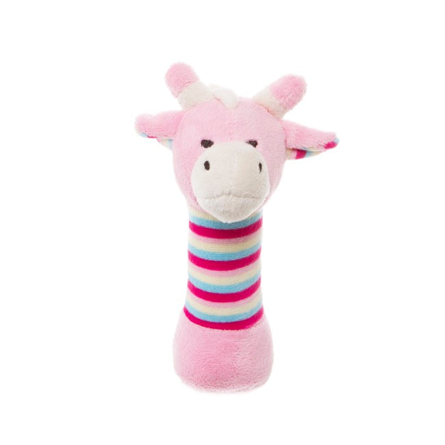 Thomas Giraffe Hand Rattle Pink Multi (15cmHT)