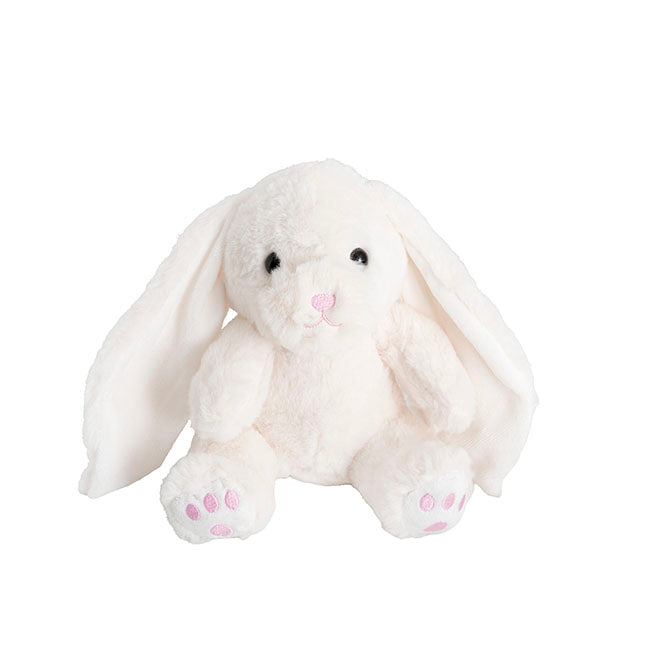 Molly Long Ears Bunny Plush Soft Toy White (21cmST)