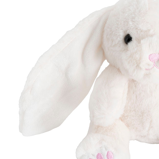 Molly Long Ears Bunny Plush Soft Toy White (21cmST)