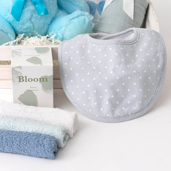 Toby Wooden Gift Hamper Baby Blue