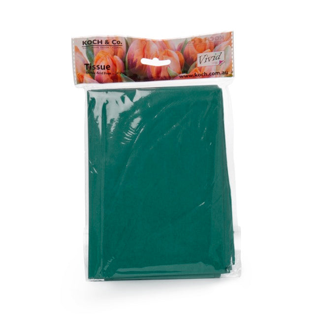 Tissue Paper Mini Pack 24 Acid Free 17gsm Hunter (50x75cm)